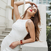 2Pcs 2 Color Acrylic Bangles for Women BJEW-UN0001-75-5