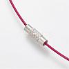 201 Stainless Steel Wire Necklace Cord TWIR-SW001-18-3