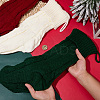 3Pcs 3 Colors Knitted Acrylic Fiber Hanging Stocking Bags AJEW-SP0004-03-3