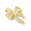Brass Micro Pave Cubic Zirconia Pendants KK-D317-098B-G-2