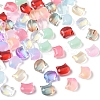 110Pcs 11 Colors Transparent Spray Paint Glass Beads GLAA-FS0002-15-3