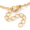 304 Stainless Steel Cable Chain Cat Claw Pendant Necklaces for Women NJEW-Z046-02G-3