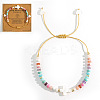 Column Shell Beads Braided Bead Bracelets LS-QP1883-1-1