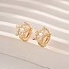 Star Brass Hoop Earrings for Women HZ8396-1