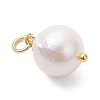 Natural Baroque Pearl Keshi Pearl Pendants PALLOY-JF04627-01-4