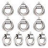10Pcs 304 Stainless Steel Pendants STAS-UN0046-55-1