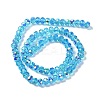 AB Color Plated Transparent Electroplate Beads Strands EGLA-H104-06H-2