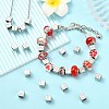 26Pcs 26 Style 304 Stainless Steel European Beads STAS-CJ0002-81-6