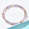 Natural Lodolite Quartz Round Beads Stretch Bracelets for Women BJEW-Z158-03K-04-2
