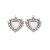 304 Stainless Steel Pendant Enamel Settings STAS-N097-207P-1