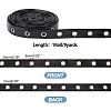 9 Yards Imitation Leather Ribbon with Platinum Plated Alloy Eyelets OCOR-AR0001-64A-2