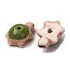 Handmade Bright Glazed Porcelain Beads PORC-CJC0009-03B-2