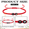 1Pc Adjustable Nylon Cord Braided Bracelets for Women Men BJEW-LP0001-31B-Y-2