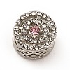 Rack Plating Alloy Rhinestone European Beads PALLOY-P289-52P-01-3