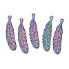 Rainbow Color Alloy Pendants PALLOY-N156-189-NR-1