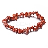 Natural Red Jasper Chips Beaded Stretch Bracelet for Women LS-PW-WG72437-08-1
