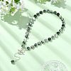 Natural Tree Agate and 304 Stainless Steel & Brass Finding Necklaces NJEW-JN06198-1