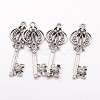 Tibetan Style Alloy Pendant Rhinestone Settings LS-TIBE-16047-AS-RS-2