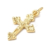 Rack Plating Brass & Cubic Zirconia Pendants KK-L216-054G-02-2