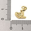 Rack Plating Brass Micro Pave Clear Cubic Zirconia Charms KK-U030-22G-3
