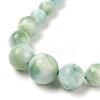 Natural Glass Round Beads Bracelets & Necklaces Sets SJEW-L132-18-2