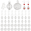 60Pcs 3 Style Alloy Pendant FIND-PH0004-36-1