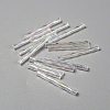 Transparent Colours Rainbow Glass Twist Bugle Beads GLAA-WH0039-11C-1