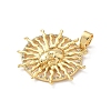Brass Micro Pave Cubic Zirconia Pendants LS-KK-F905-18G-02-2