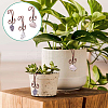 3Pcs Nuggets Natural Amethyst & Rose Quartz & Quartz Crystal Flowerpot Decoration HJEW-OC00088-6