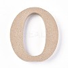 Letter Unfinished Wood Slices LS-DIY-WH0162-62O-1