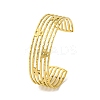 Ion Plating(IP) Butterfly 304 Stainless Steel Cuff Bangles for Women BJEW-B104-23G-1