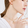 4Pcs 2 Colors Brass Micro Pave Cubic Zirconia Pendants KK-DC0003-39-7