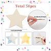 50Pcs Wood Cutouts DIY-SP0004-64A-02-2