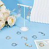 12Pcs 2 Colors 201 Stainless Steel Huggie Hoop Earring Findings STAS-UN0056-80-2