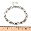 304 Stainless Steel Oval & Infinity Link Chain Bracelets for Women BJEW-K226-14A-P-5