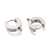 Tarnish Resistant 304 Stainless Steel Huggie Hoop Earrings Findings X-STAS-I167-01C-P-2