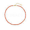 Natural Dyed Jade Beaded Necklaces for Women KN2634-2-1