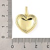 Rack Plating Brass Micro Pave Cubic Zirconia Pendant KK-H456-03G-3