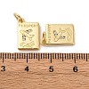 Brass Micro Pave Cubic Zirconia Pendants LS-KK-P308-54G-3