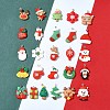26Pcs 26 Styles Christmas Theme Opaque Resin Pendants RESI-FS0001-74-7
