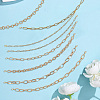 8Pcs 8 Styles 304 Stainless Steel & Aluminum Cable Chains Baseball Cap Chain HJEW-SC0002-51-6