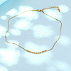 304 Stainless Steel Round Beaded Pendant Necklaces for Women QC8128-1-2