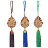 3Pcs 3 Colors Polyester Tassel Pendant Decorations HJEW-CA0001-14-1