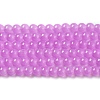 Baking Paint Imitation Jade Glass Round Bead Strands DGLA-Q021-4mm-44-2