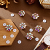 6Pcs Alloy Cufflinks & 10Pcs 4-Hole Plastic Buttons HJEW-GA00042-4