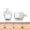 304 Stainless Steel Pendants STAS-T067-80P-3