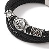 Braided Microfiber Leather Multi-strand Bracelets BJEW-B096-02A-2