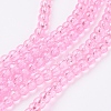 1 Strand Transparent Crackle Glass Round Beads Strands X-CCG-Q001-4mm-02-1