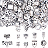 100Pcs 10 Styles Alloy Tube Bails TIBE-SC0002-27-1