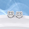 Tarnish Resistant 304 Stainless Steel Stud Earrings EJEW-F227-17P-1